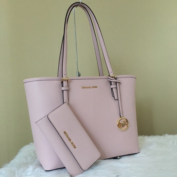 Michael Kors jet set medium carryall tot & wallet - Picture 2 of 8